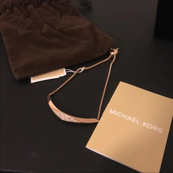 Michael Kors Rose Gold Tone Slider Bracelet - Picture 3 of 7